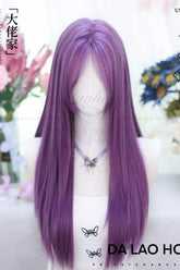 Purple Japanese Long Straight Sweet Lolita Wigs